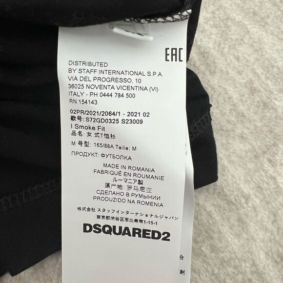 Dsquared2 T-Shirt Woman Black - Picture 9 of 9